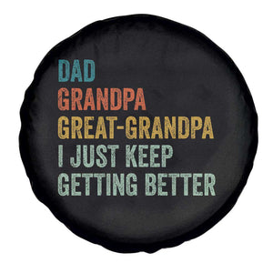 Funny Dad Great Grandpa Spare Tire Cover Retro Fathers Day TS10 Print Your Wear