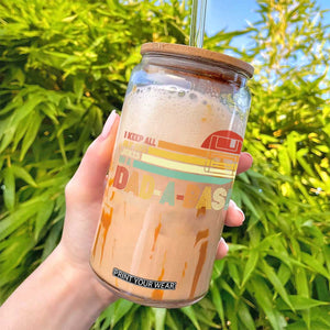 Funny Dad Jokes In A Dad-a-base Glass Can Retro Vintage Fathers Day TS10 Print Your Wear