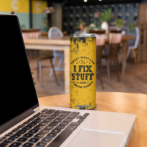 Funny Dad Skinny Tumbler Grandpa Mechanic Handyman Engine Oil Filter Cup TB10 Print Your Wear
