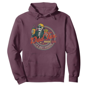 Funny Dad Tax Skeleton Hoodie Making Sure Its Not Poison Retro Food Humor Fathers Day Gift TS02 Maroon Print Your Wear