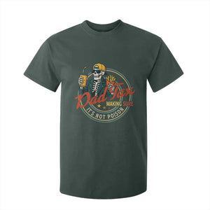 Funny Dad Tax Skeleton T Shirt For Kid Making Sure Its Not Poison Retro Food Humor Fathers Day Gift TS02 Dark Forest Green Print Your Wear