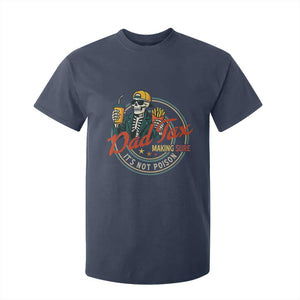 Funny Dad Tax Skeleton T Shirt For Kid Making Sure Its Not Poison Retro Food Humor Fathers Day Gift TS02 Navy Print Your Wear
