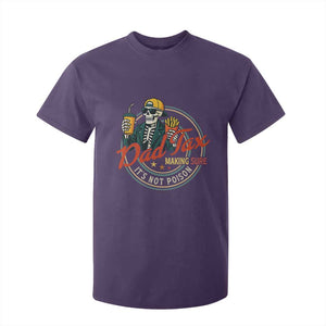 Funny Dad Tax Skeleton T Shirt For Kid Making Sure Its Not Poison Retro Food Humor Fathers Day Gift TS02 Purple Print Your Wear