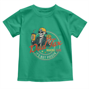 Funny Dad Tax Skeleton Toddler T Shirt Making Sure Its Not Poison Retro Food Humor Fathers Day Gift TS02 Irish Green Print Your Wear