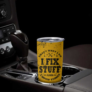 Funny Dad Tumbler Cup Grandpa Mechanic Handyman Engine Oil Filter Cup TB10 Print Your Wear