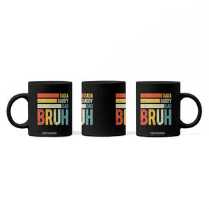 Funny Dada Daddy Dad Bruh Coffee Mug Fathers Day Vintage Stripes TS11 Print Your Wear