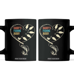 Funny Daddys Fishing Buddy Coffee Mug Fisherman Dad Son Daughter TS11 Black Print Your Wear