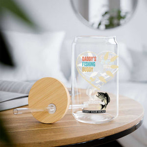 Funny Daddys Fishing Buddy Glass Can Fisherman Dad Son Daughter TS11 Print Your Wear