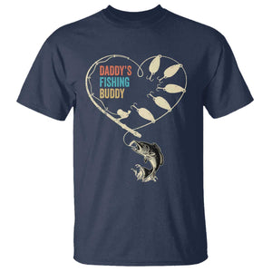 Funny Daddys Fishing Buddy T Shirt Fisherman Dad Son Daughter TS11 Navy Print Your Wear