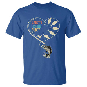 Funny Daddys Fishing Buddy T Shirt Fisherman Dad Son Daughter TS11 Royal Blue Print Your Wear
