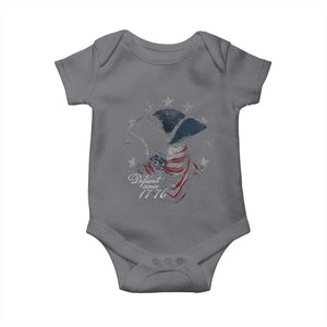 Funny Defiant Since 1776 Baby Onesie Minutemen American Revolution TS11 Charcoal Print Your Wear