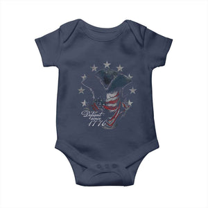 Funny Defiant Since 1776 Baby Onesie Minutemen American Revolution TS11 Navy Print Your Wear