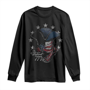 Funny Defiant Since 1776 Long Sleeve Shirt Minutemen American Revolution TS11 Black Print Your Wear