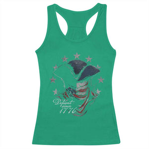 Funny Defiant Since 1776 Racerback Tank Top Minutemen American Revolution TS11 Irish Green Print Your Wear