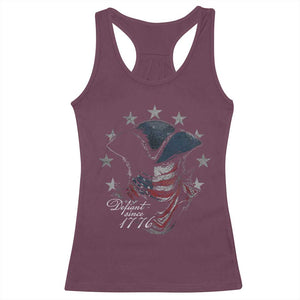 Funny Defiant Since 1776 Racerback Tank Top Minutemen American Revolution TS11 Maroon Print Your Wear
