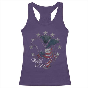 Funny Defiant Since 1776 Racerback Tank Top Minutemen American Revolution TS11 Purple Print Your Wear