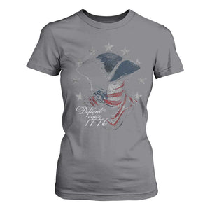 Funny Defiant Since 1776 T Shirt For Women Minutemen American Revolution TS11 Charcoal Print Your Wear