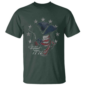 Funny Defiant Since 1776 T Shirt Minutemen American Revolution TS11 Dark Forest Green Print Your Wear