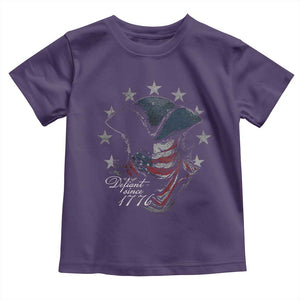 Funny Defiant Since 1776 Toddler T Shirt Minutemen American Revolution TS11 Purple Print Your Wear