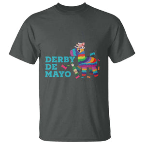 Funny Derby Day Cinco De Mayo T Shirt Derby De Mayo Horse Pinata TS11 Dark Heather Print Your Wear
