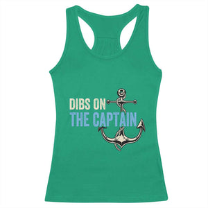 Funny Dibs On The Captain Racerback Tank Top Boating Boat Lover Anchor TS11 Irish Green Print Your Wear