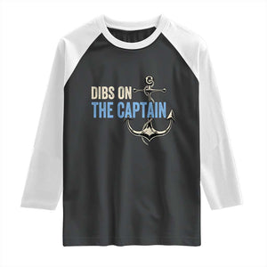 Funny Dibs On The Captain Raglan Shirt Boating Boat Lover Anchor TS11 Black White Print Your Wear