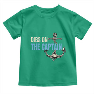 Funny Dibs On The Captain Toddler T Shirt Boating Boat Lover Anchor TS11 Irish Green Print Your Wear
