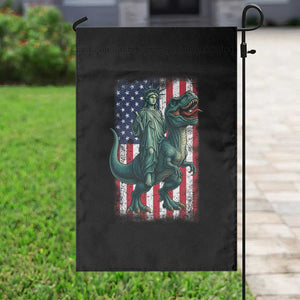 Funny Dinosaur Statue Of Liberty 4th Of July Garden Flag American Flag TS11 Print Your Wear