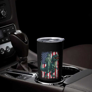 Funny Dinosaur Statue Of Liberty 4th Of July Tumbler Cup American Flag TS11 Print Your Wear