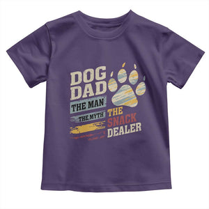 Funny Dog Dad The Man The Myth The Snack Dealer Toddler T Shirt Fur Dad Fathers Day TS11 Purple Print Your Wear