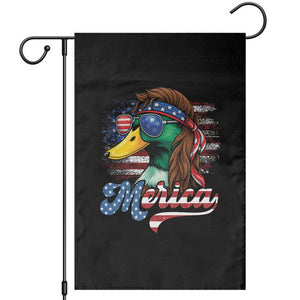 Funny Duck Merica Garden Flag 4th Of July American Flag Patriotic Hunting TS11 Black Print Your Wear