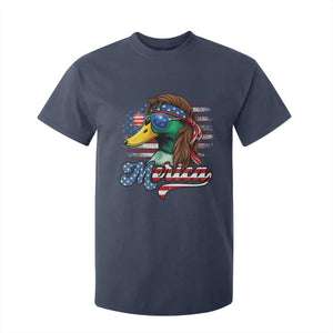 Funny Duck Merica T Shirt For Kid 4th Of July American Flag Patriotic Hunting TS11 Navy Print Your Wear