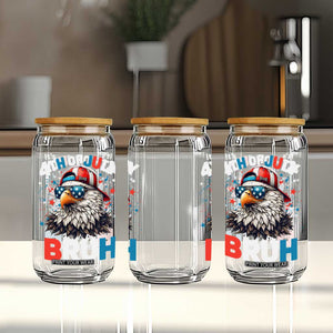 Funny Eagle It's 4th Of July Bruh Glass Can Patriotic Bald Eagle American Flag TS11 Print Your Wear