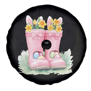 Funny Easter Day Gardening Spare Tire Cover Gardener Boots Bunny Ears Colorful Eggs TS11 Print Your Wear