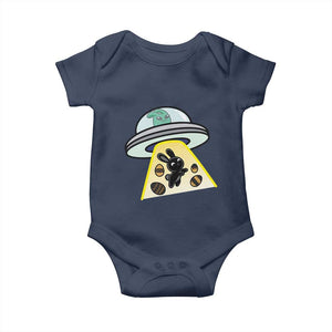 Funny Easter Day UFO Alien Bunny Baby Onesie TS11 Navy Print Your Wear