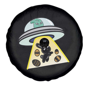Funny Easter Day UFO Alien Bunny Spare Tire Cover TS11 Print Your Wear