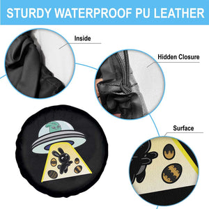 Funny Easter Day UFO Alien Bunny Spare Tire Cover TS11 Print Your Wear