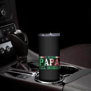 Funny El Mejor Papa Del Mundo Skinny Tumbler Mexican Father TS11 Print Your Wear
