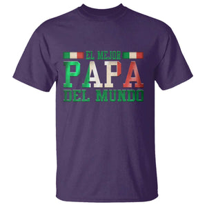 Funny El Mejor Papa Del Mundo T Shirt Mexican Father TS11 Purple Print Your Wear