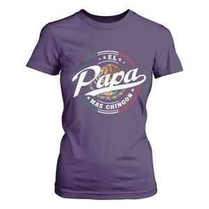 Funny El Papa Mas Chingon T Shirt For Women Best Mexican Dad Father's Day TS11 Purple Print Your Wear