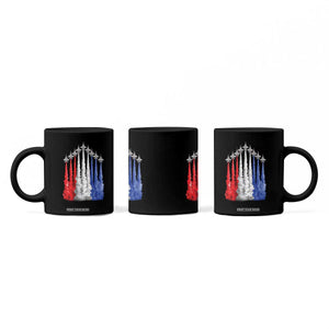 Funny Fighter Jet Airplane American Flag 4th Of July Coffee Mug TS11 Print Your Wear