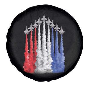 Funny Fighter Jet Airplane American Flag 4th Of July Spare Tire Cover TS11 Print Your Wear
