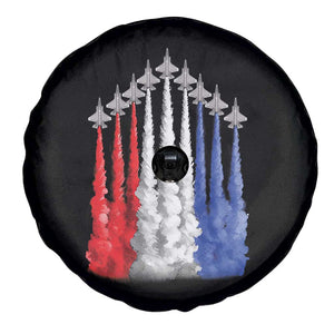 Funny Fighter Jet Airplane American Flag 4th Of July Spare Tire Cover TS11 Print Your Wear