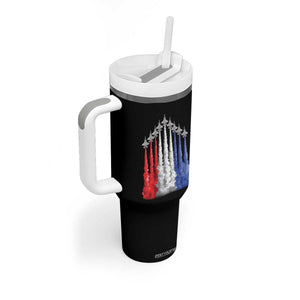 Funny Fighter Jet Airplane American Flag 4th Of July Tumbler With Handle TS11 Print Your Wear