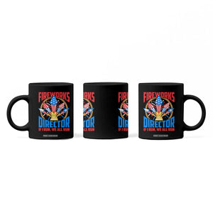Funny Fireworks Director Coffee Mug If I Run We All Run 4th Of July Rocket American Flag TS11 Print Your Wear