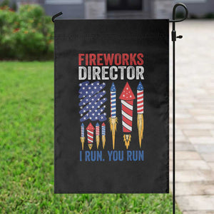 Funny Fireworks Director I Run You Run Garden Flag 4th Of July American Flag TS11 Print Your Wear