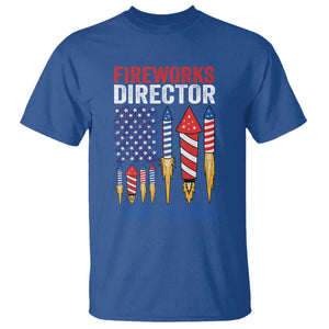 Funny Fireworks Director I Run You Run T Shirt 4th Of July American Flag TS11 Royal Blue Print Your Wear