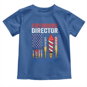 Funny Fireworks Director I Run You Run Toddler T Shirt 4th Of July American Flag TS11 Royal Blue Print Your Wear