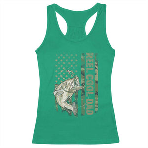 Funny Fishing Vintage Reel Cool Dad Racerback Tank Top Camo American Flag USA Bass Fish Fisherman TS10 Irish Green Print Your Wear