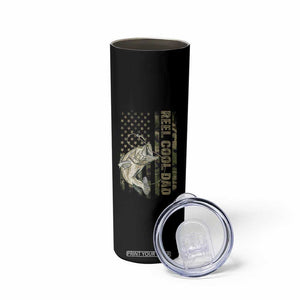 Funny Fishing Vintage Reel Cool Dad Skinny Tumbler Camo American Flag USA Bass Fish Fisherman TS10 Print Your Wear